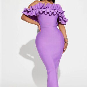 Statements Like This Midi Dress - Purple